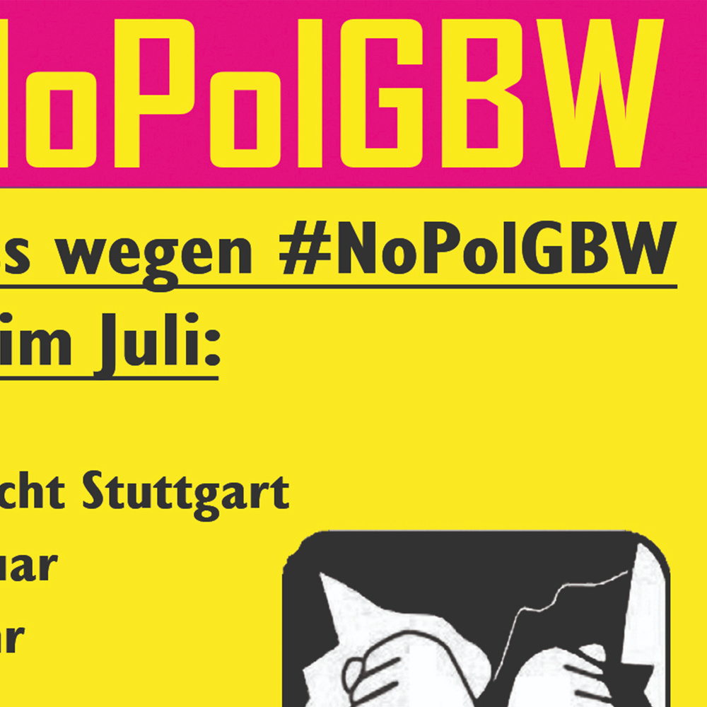 Beitragsbild: Prozess NoPolGBW-Demo