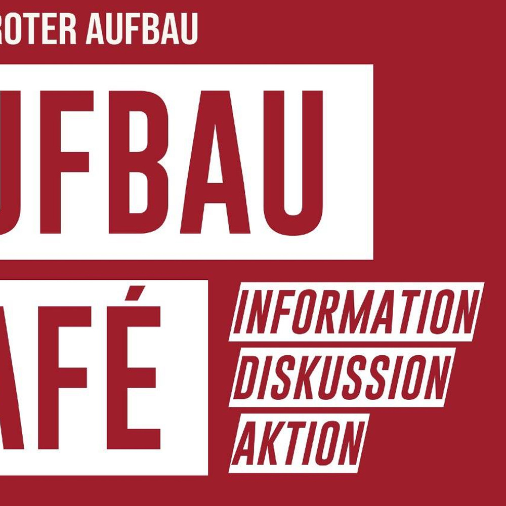 Beitragsbild: Aufbau-Cafe Solidarität ist eine Waffe